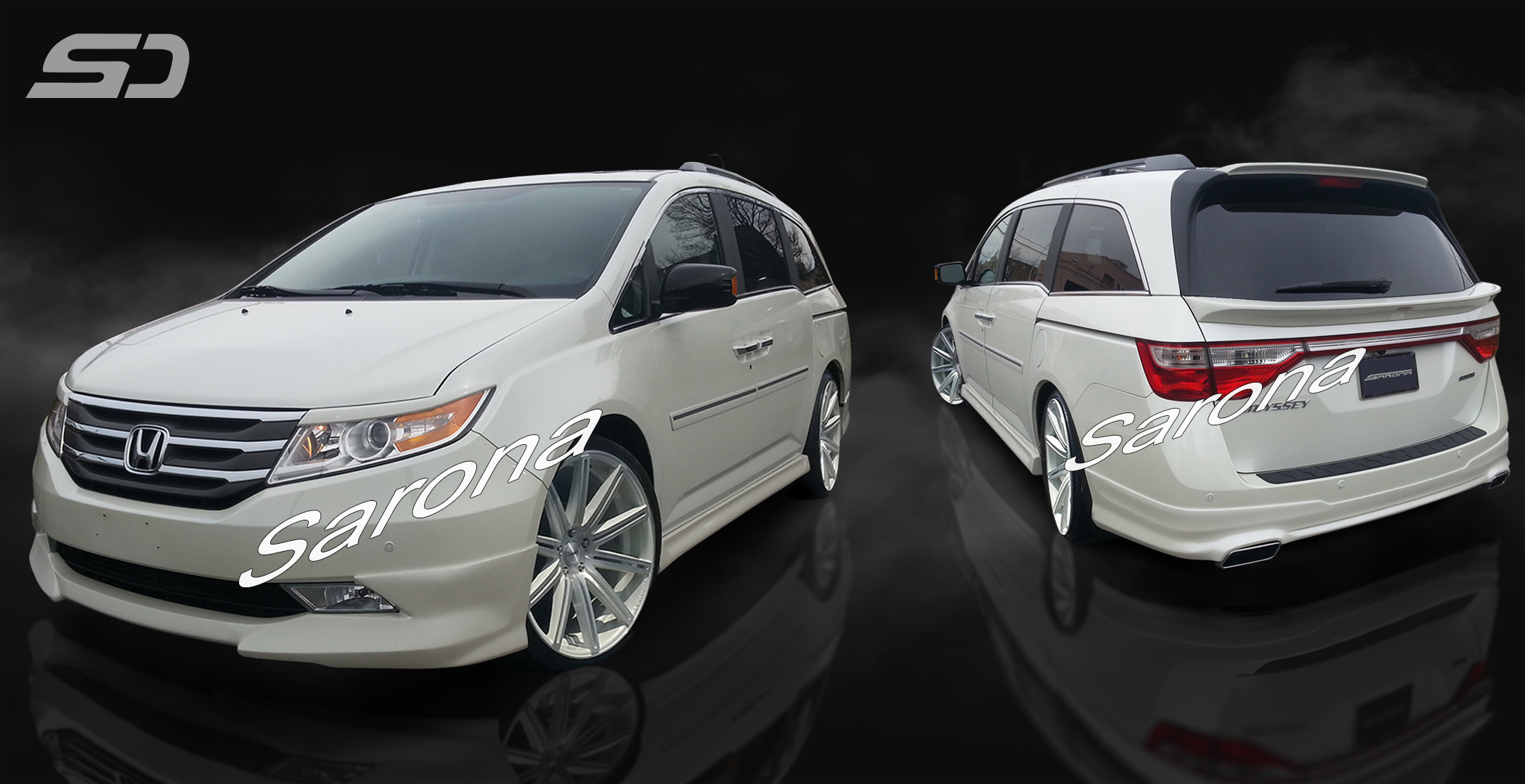 Custom Honda Odyssey  Mini Van Body Kit (2011 - 2013) - $1290.00 (Part #HD-055-KT)